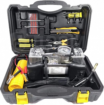 Car Air Сompressor Kit 2 in 1 Black