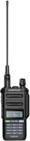 Baofeng UV-9R Pro V2 8W VHF/UHF IP68 Type-C Black