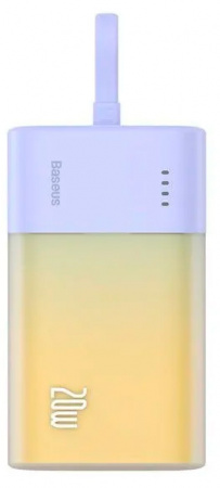 Xiaomi Baseus Pocket Fast Charging Power Bank Lighting 5200 mAh (PPKDC05L) Purple