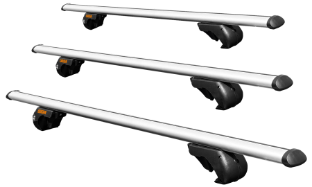 Багажник на рейлинги CARCAM ROOF RAIL 1350 мм 3 поперечины (CC8706) Silver