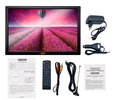 CARCAM 16" LED TV DVB-T2/Analog 3600 mAh (CCLED16B)