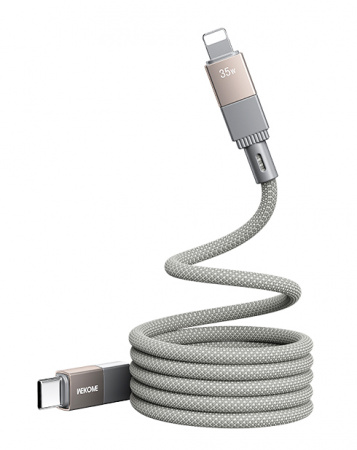 Wekome Magneto Series Magnetic Data Cable Type-C to Lighting 1m 35W (WDC-47) Grey