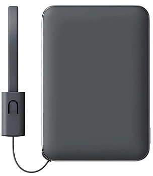 Xiaomi Ultra-thin Power Bank with Built-in Cable 5000W 22.5W (PB0522S) Night Shadow Gray