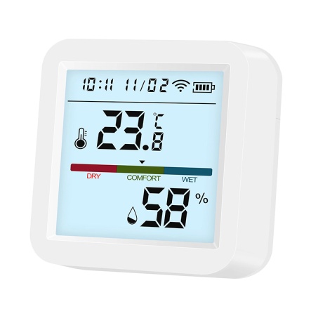 CARCAM Tuya WIFI Temperature and Humidity sensor With Light TH05