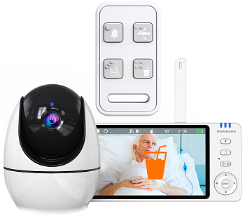 CARCAM Wireless Elderly Monitor PTZ Camera Alarm SOS (XMABM520)