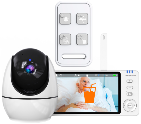CARCAM Wireless Elderly Monitor PTZ Camera Alarm SOS (XMABM520)