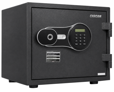 CARCAM Smart Fingerprint Fireproof Safe Box (CC350EDP) Black