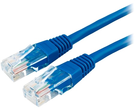 Кабель патч-корд U/UTP 5e кат. 10м синий