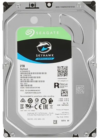 Seagate Skyhawk ST2000VX015, 2ТБ, HDD, SATA III, 3.5" Seagate Skyhawk ST2000VX015, 2ТБ, HDD, SATA III, 3.5"