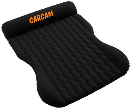 CARCAM Inflatable Auto Airbed, Auto Air Pump, 170x133 cm. (CCMTE1758) Black