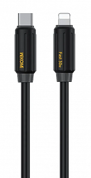 Wekome Fast Data Cable Type-C to Lighting 30W (WDC-29) Black