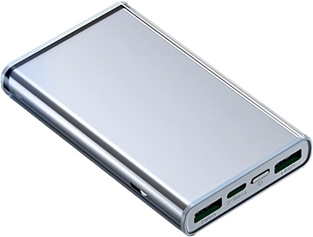 Power Bank Transparent 20000mAh Silver
