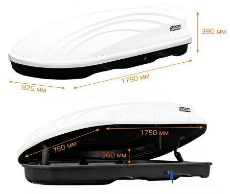 CARCAM ROOF BOX 500L (CC3020) White