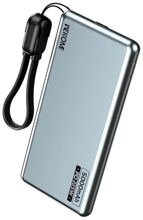 Wekome Ultra-Thin Super Fast Charging Power Bank (WP-60) Blue