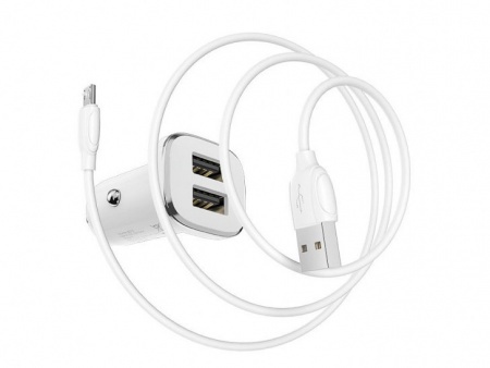 Borofone BZ12m АЗУ 2USB 2.4A для micro USB Белый Borofone BZ12m АЗУ 2USB 2.4A для micro USB Белый